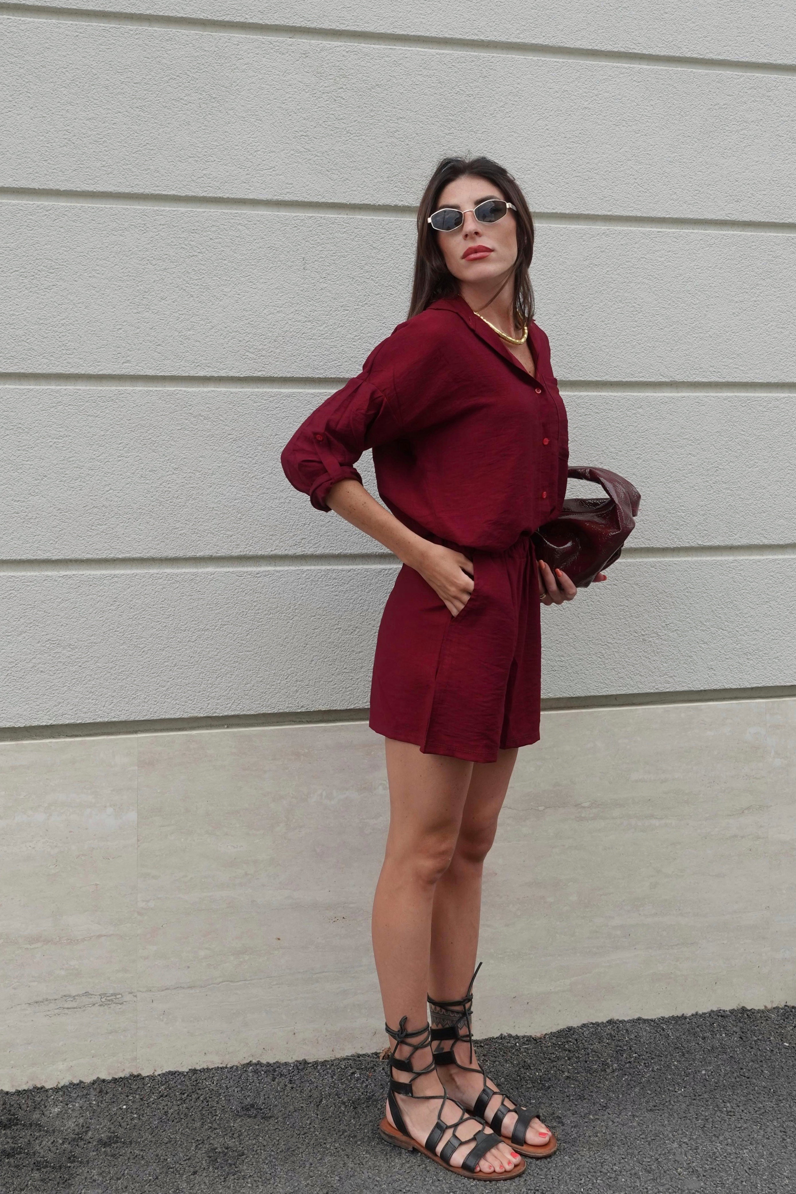 Completo "Capri" Burgundy
