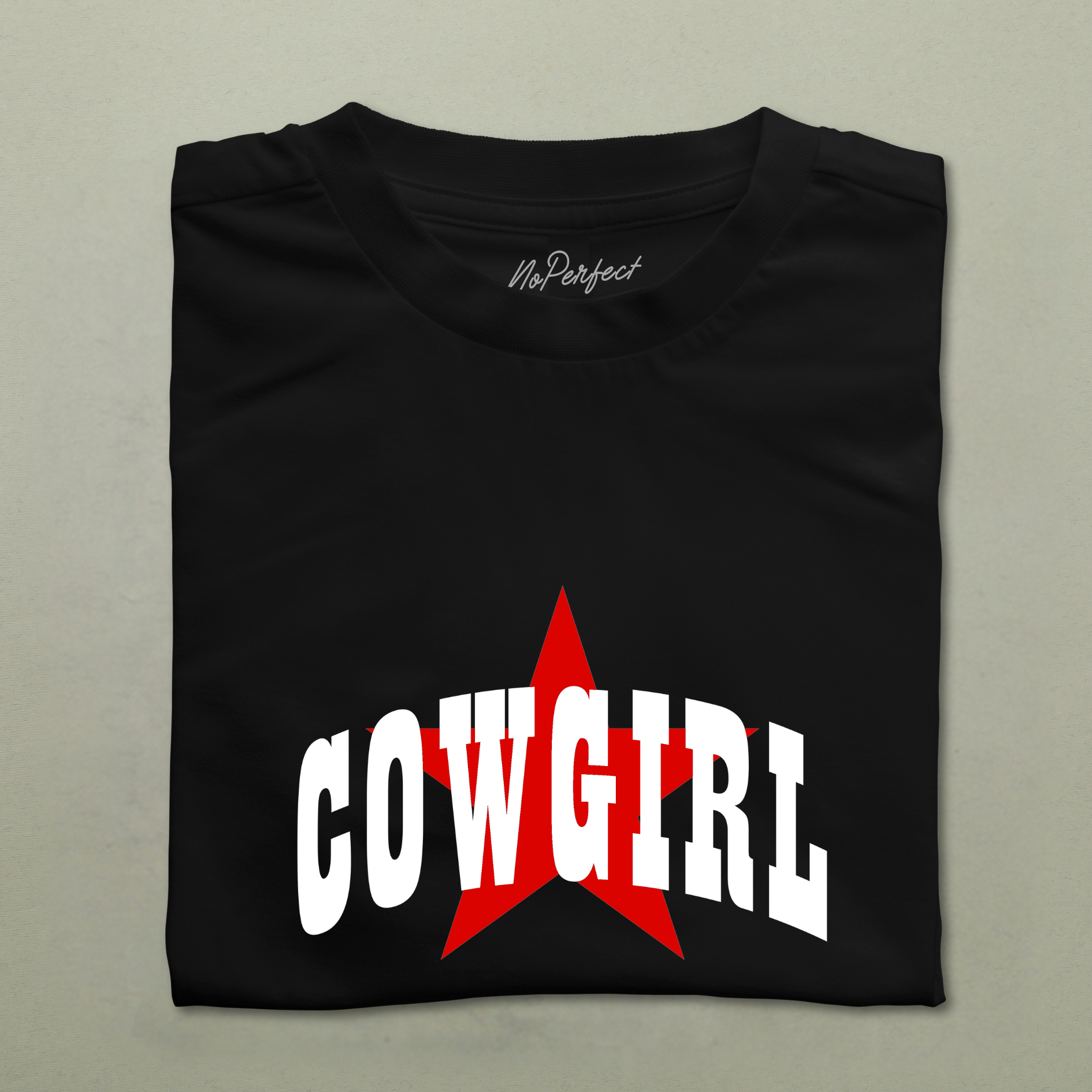 T-Shirt "Cowgirl" black