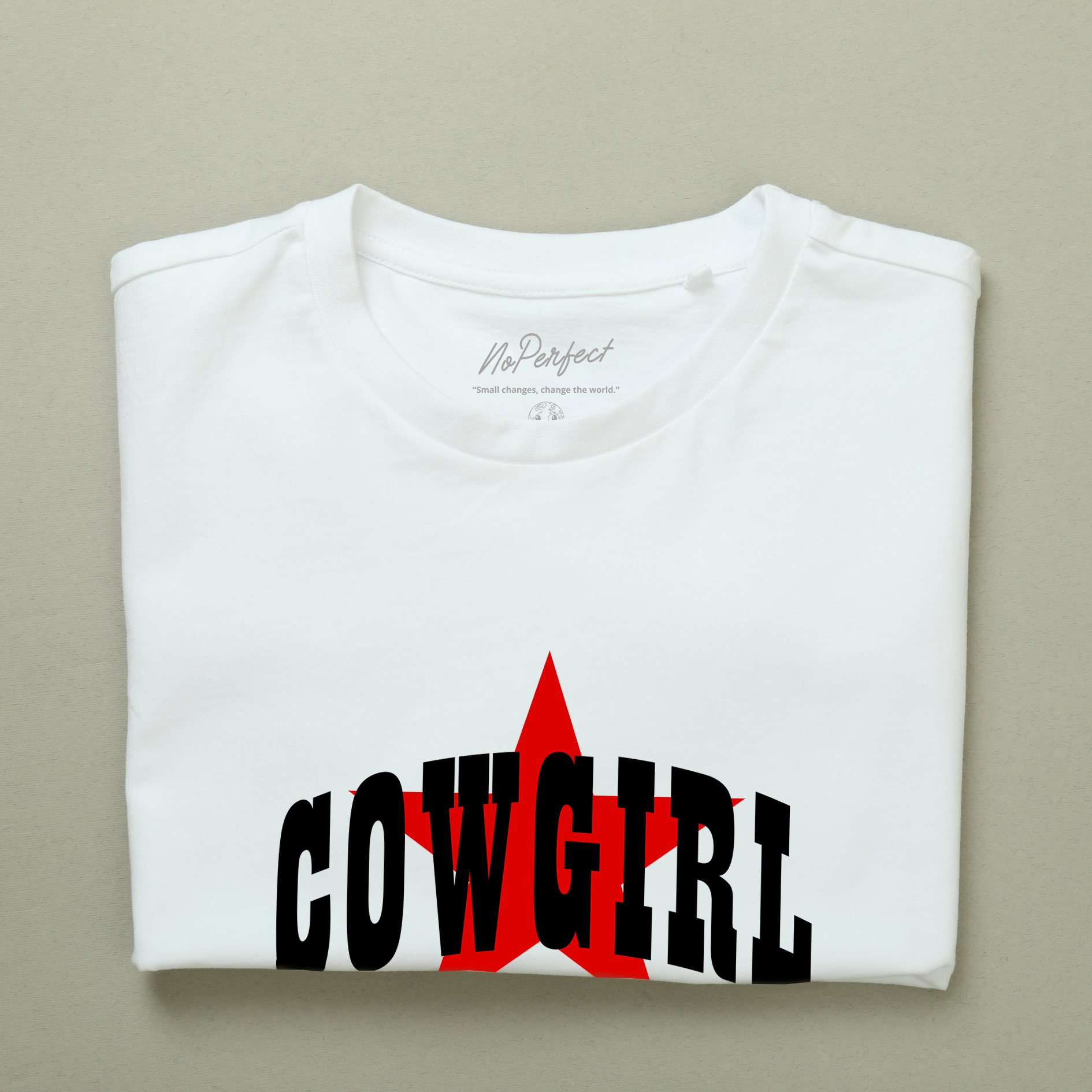 T-Shirt "Cowgirl" white