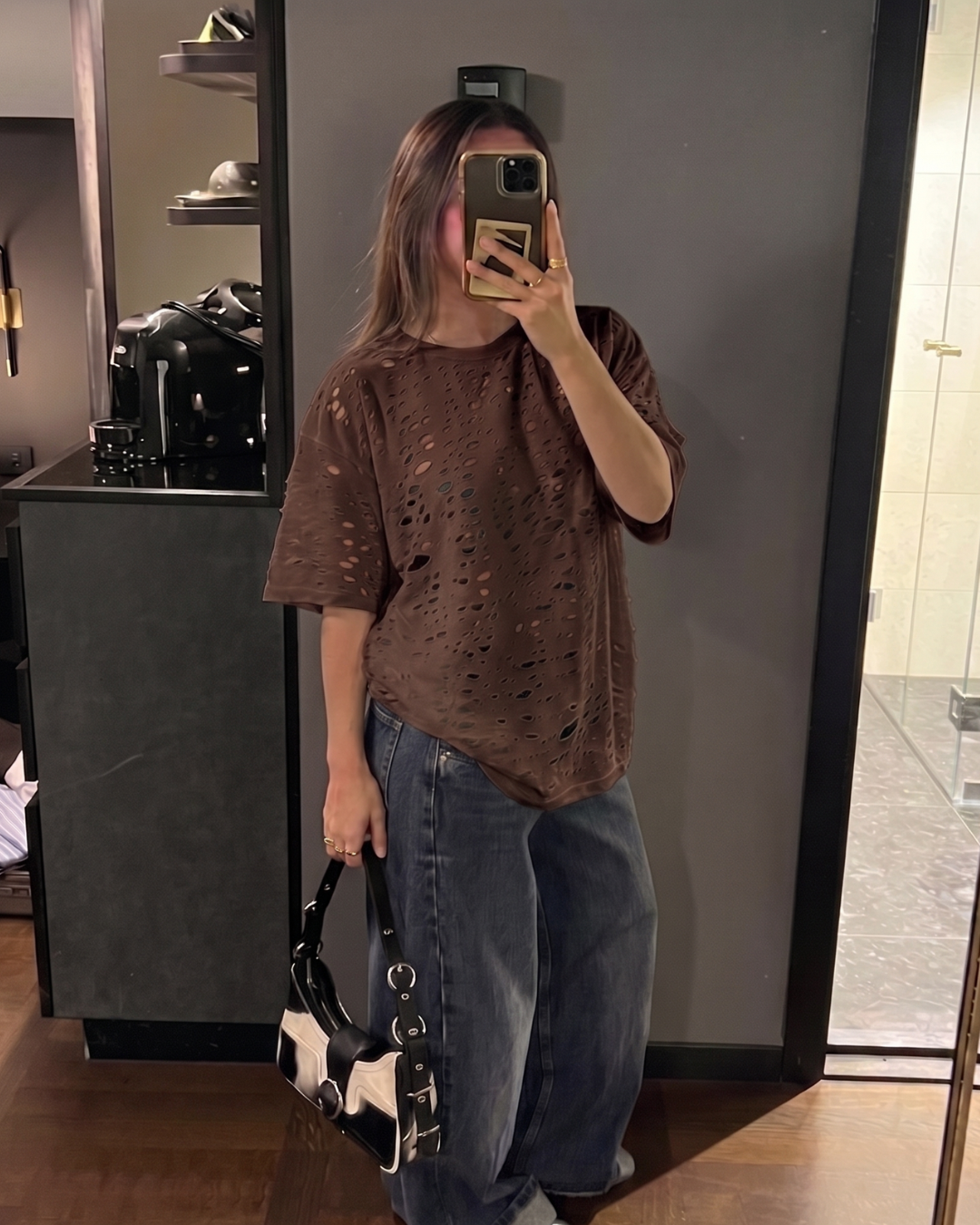 T-shirt "Plain" Brown