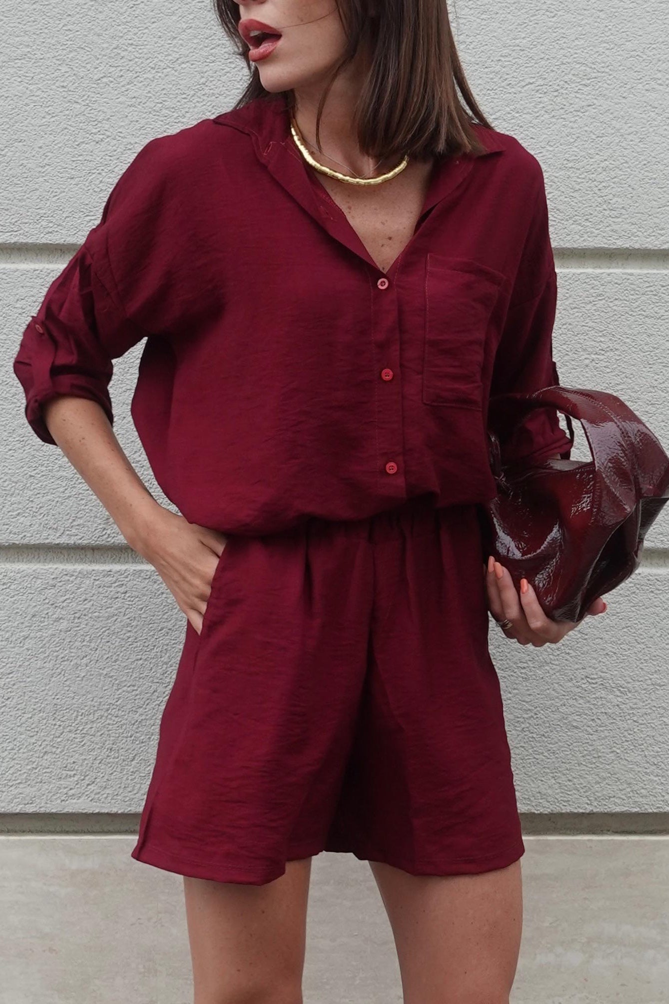 Completo "Capri" Burgundy