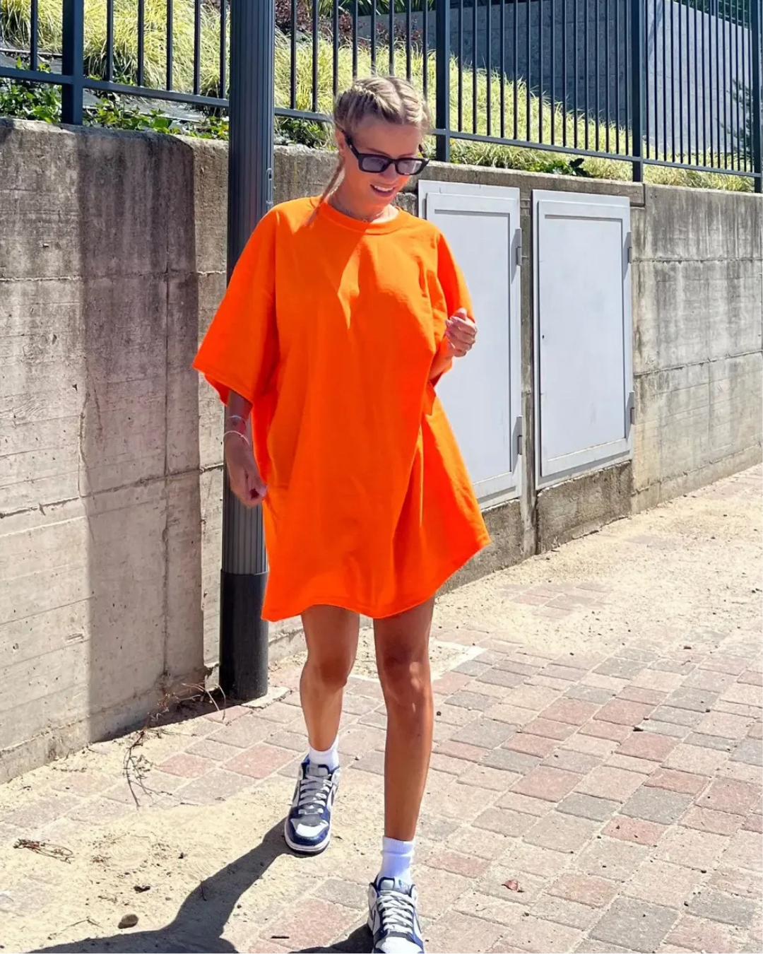 Maxi T-shirt "Basic" Orange fluo
