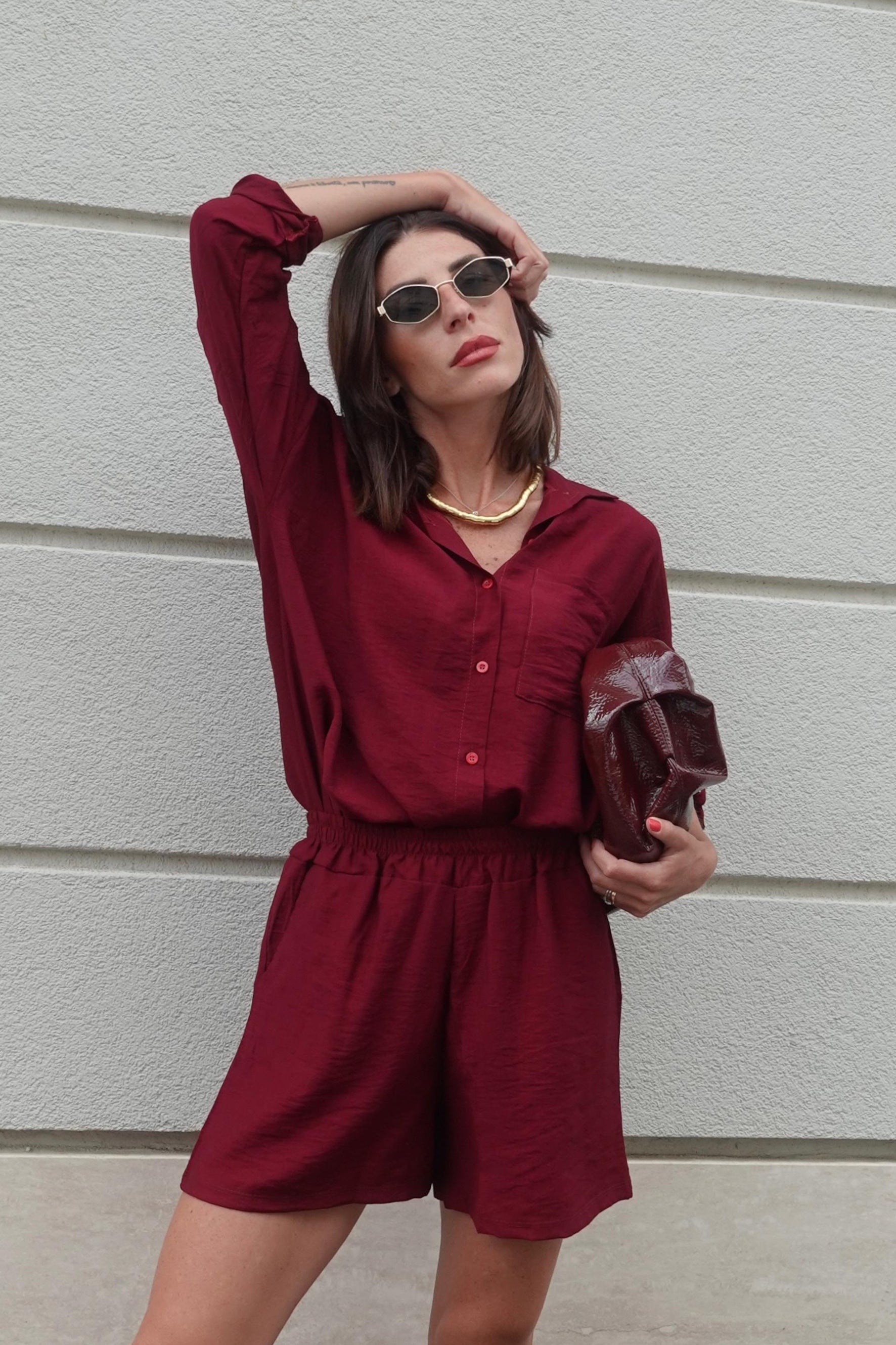 Completo "Capri" Burgundy