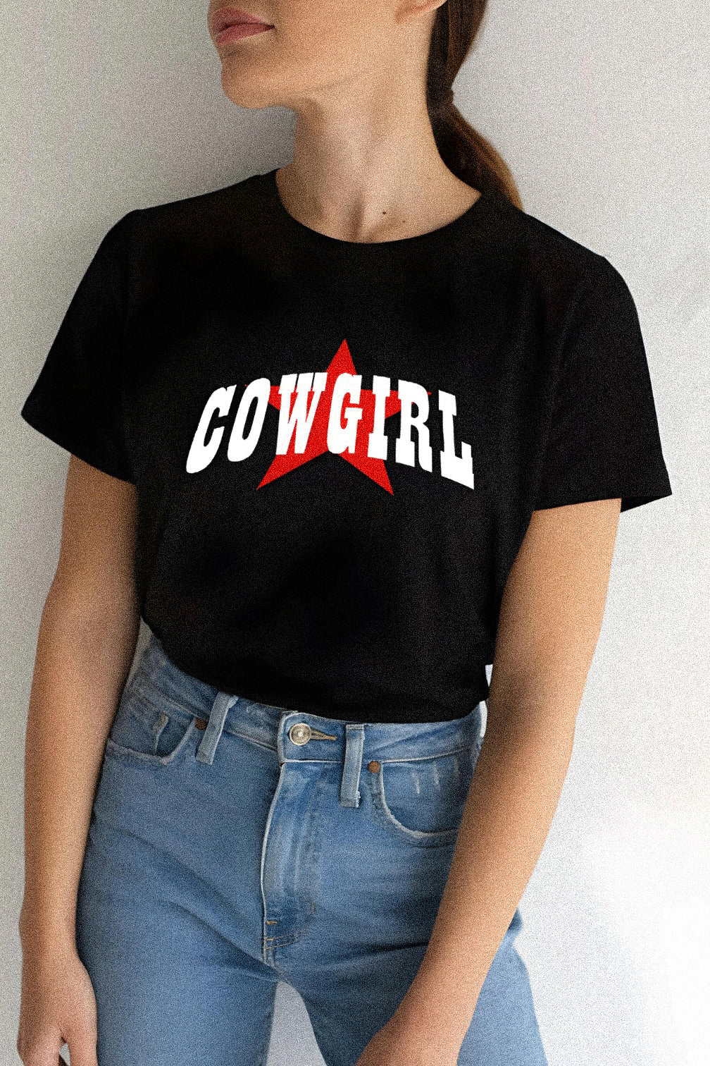 T-Shirt "Cowgirl" black