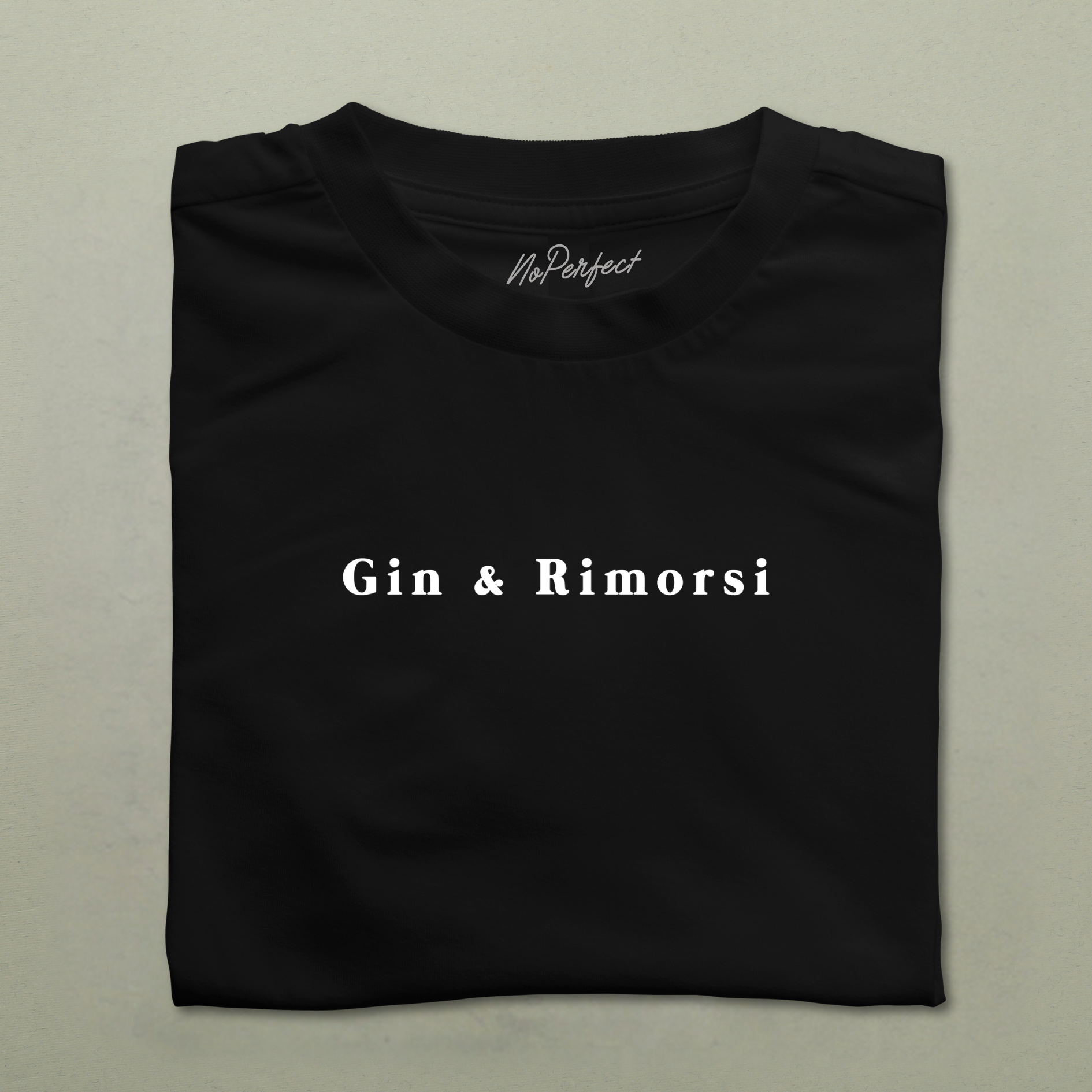 T-Shirt "Gin & Rimorsi" black