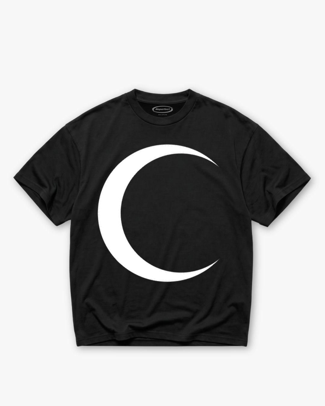 Maxi T-shirt "Moon" Black Unisex