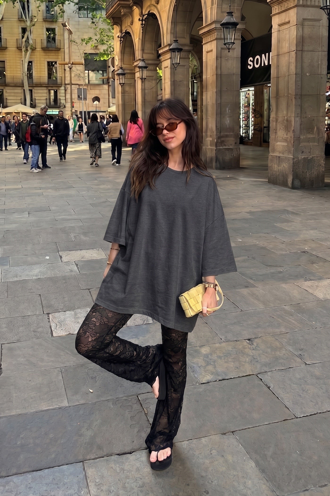 Maxi T-shirt "Basic" Charcoal