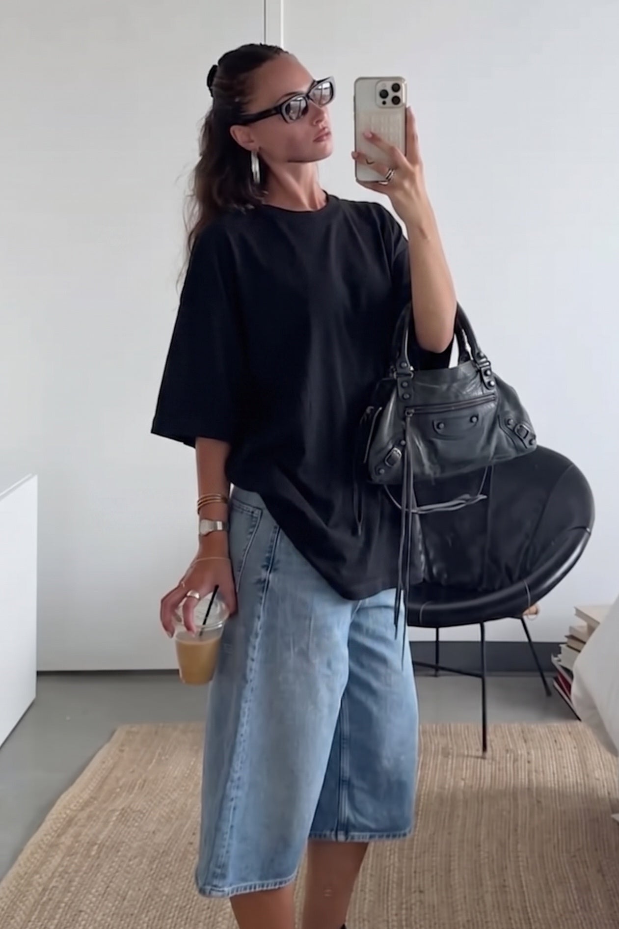 Maxi T-shirt "Basic" Black Unisex