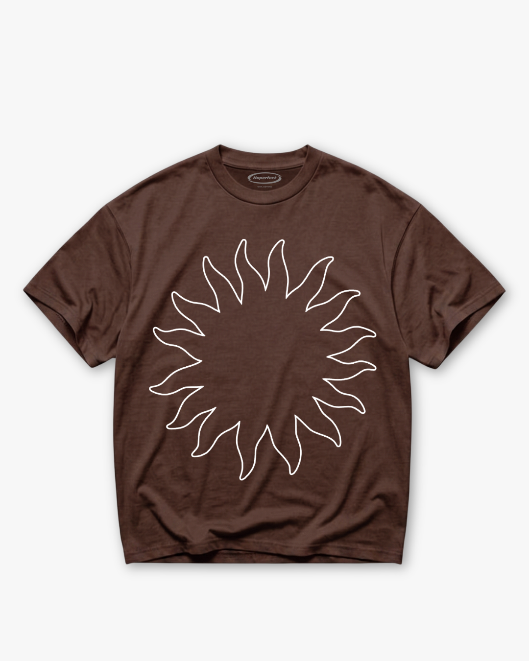 Maxi T-shirt "Sun" Brown Unisex