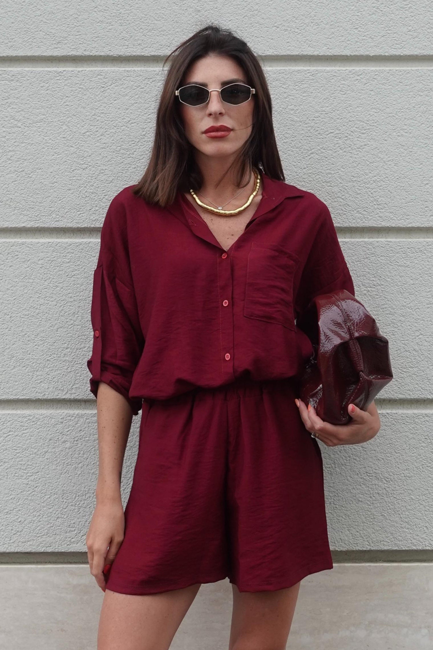 Completo "Capri" Burgundy