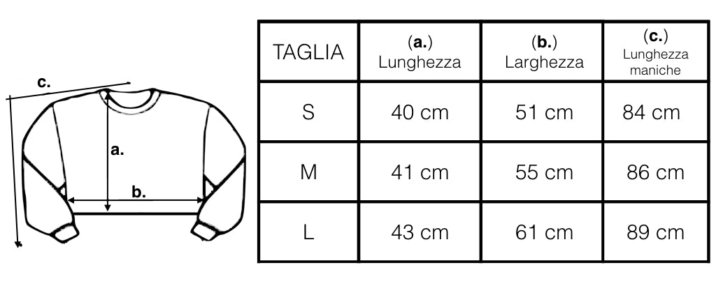 Felpa "Cozy" cropped Black