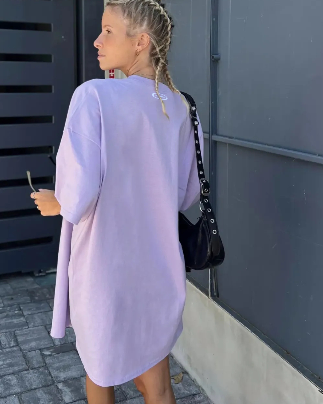 Maxi T-shirt "Basic" Lilla
