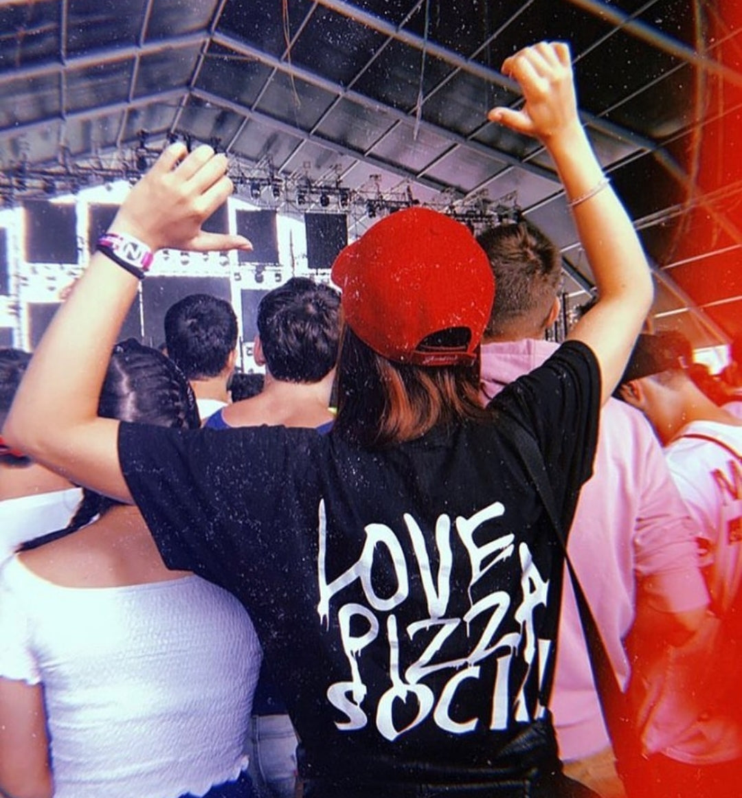 T-Shirt "Love pizza social club" Black