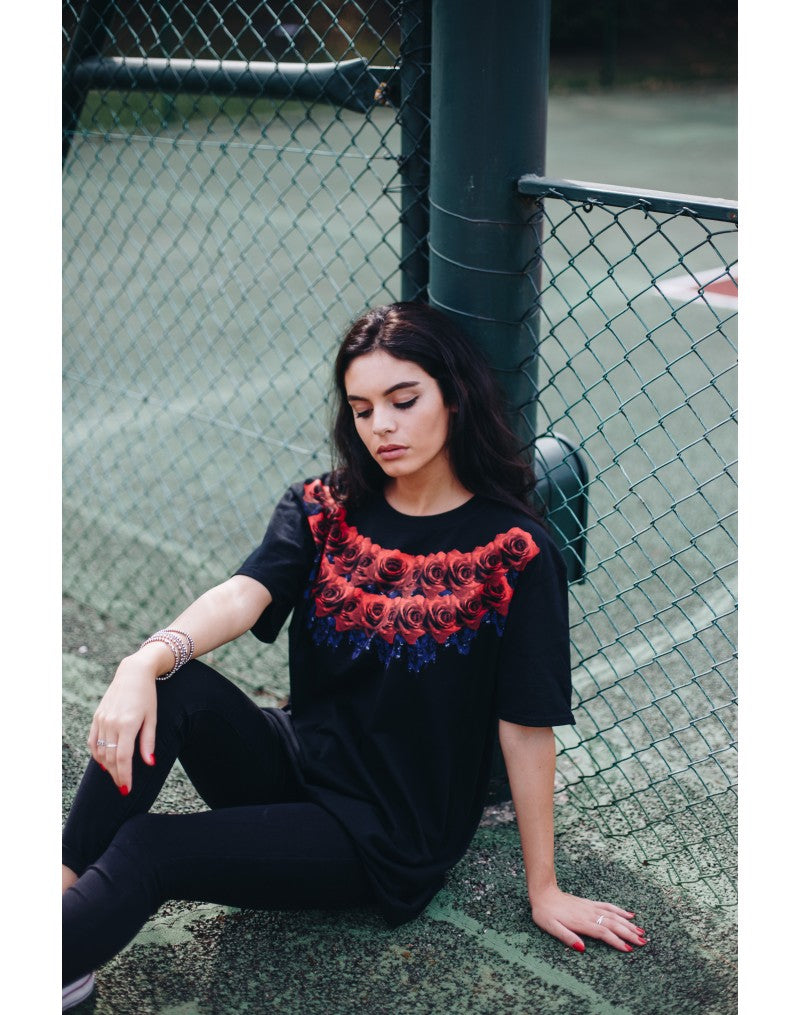 T-shirt "Neckrose" Black Unisex